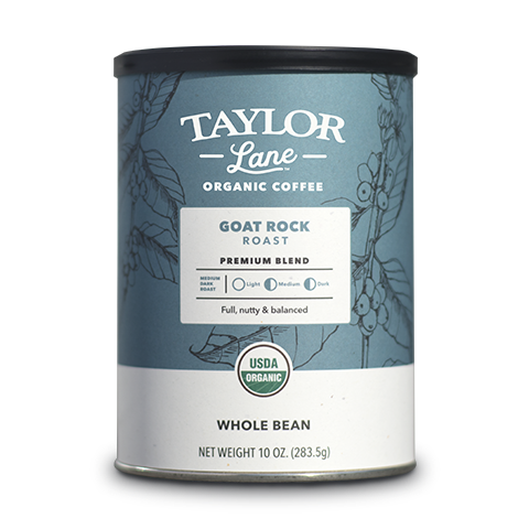 organic Goat Rock premium blend whole bean