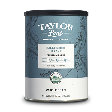 organic Goat Rock premium blend whole bean