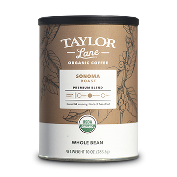organic Sonoma Roast premium blend whole bean